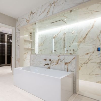 bathroom tile installation in a Geneva, IL, home